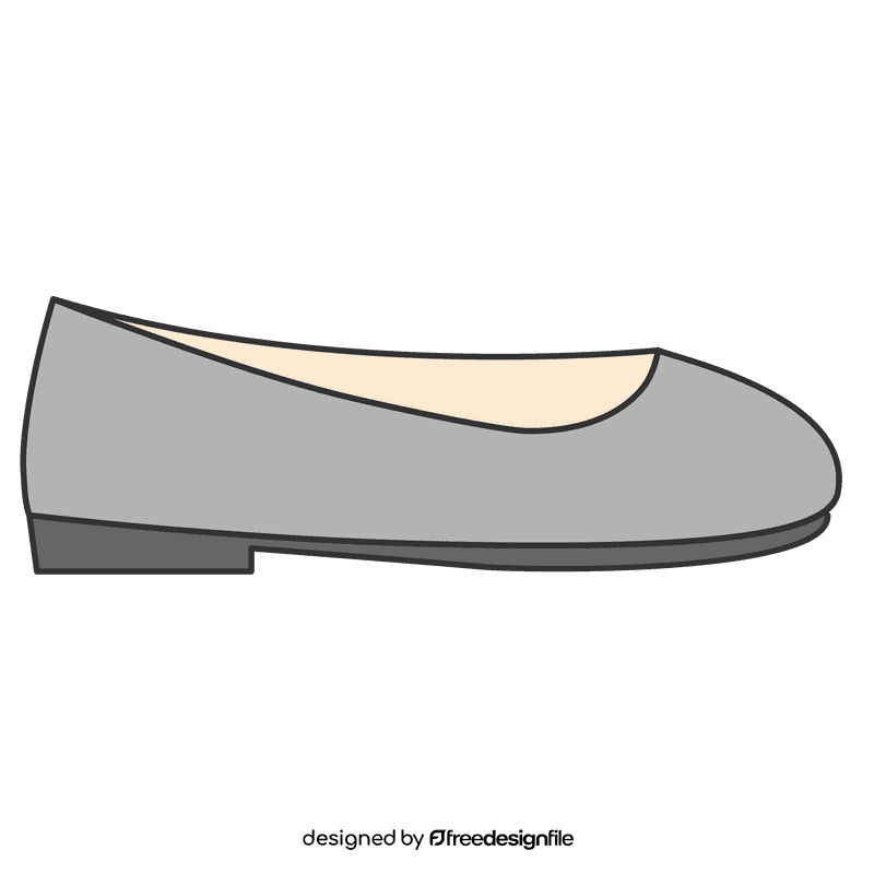 Flat shoe clipart