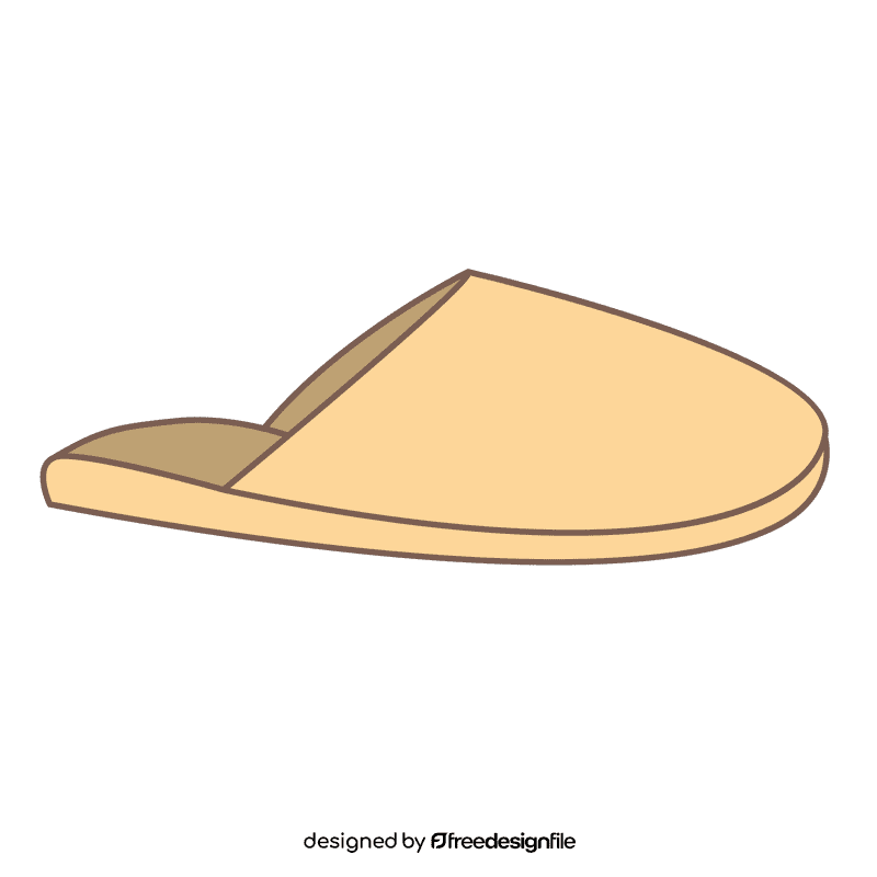 Slipper shoe clipart