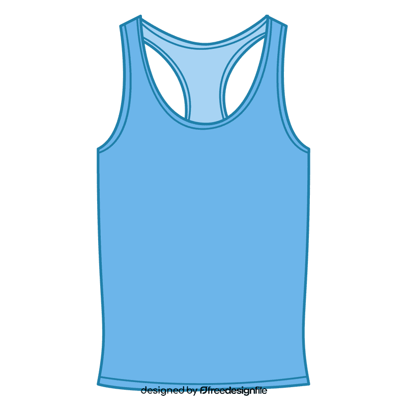 Athletic tank top clipart