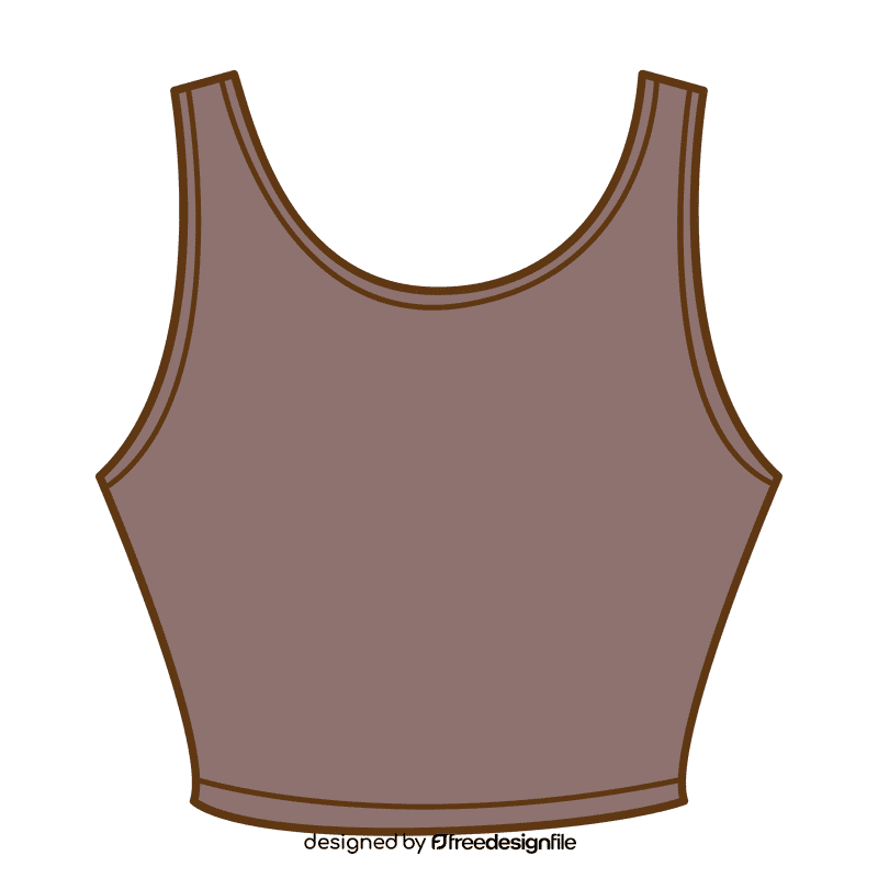 Crop tank top clipart