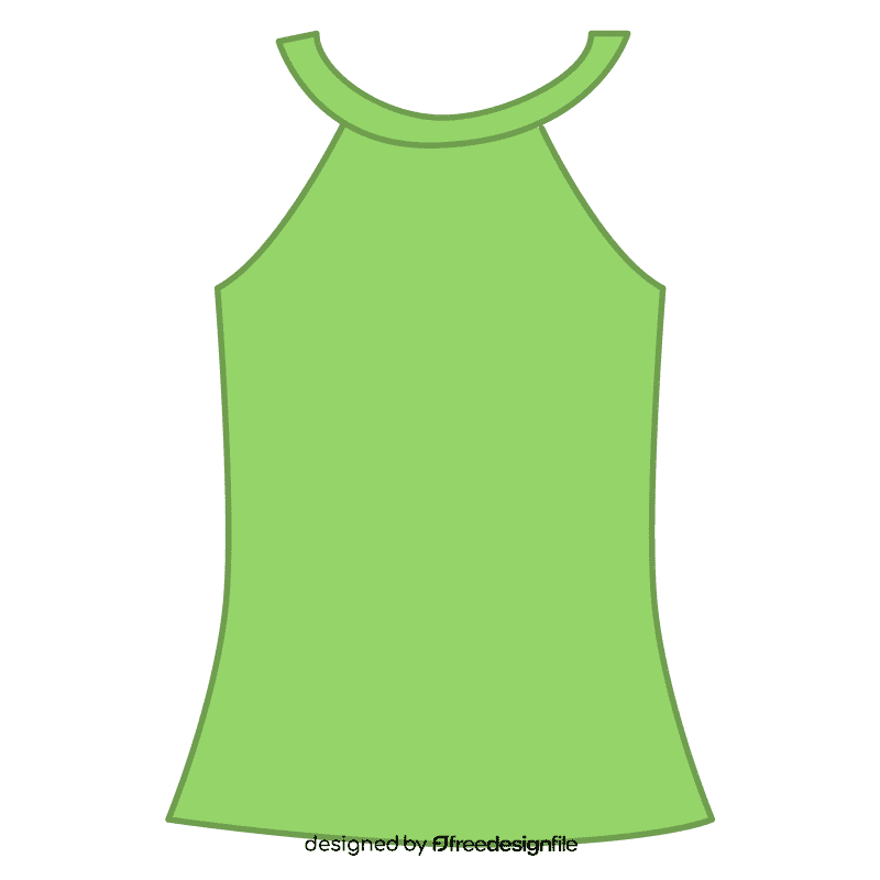 Halter tank top clipart