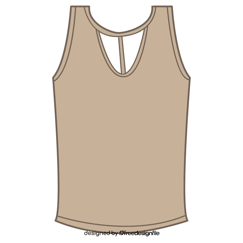 Strappy cutout tank top clipart