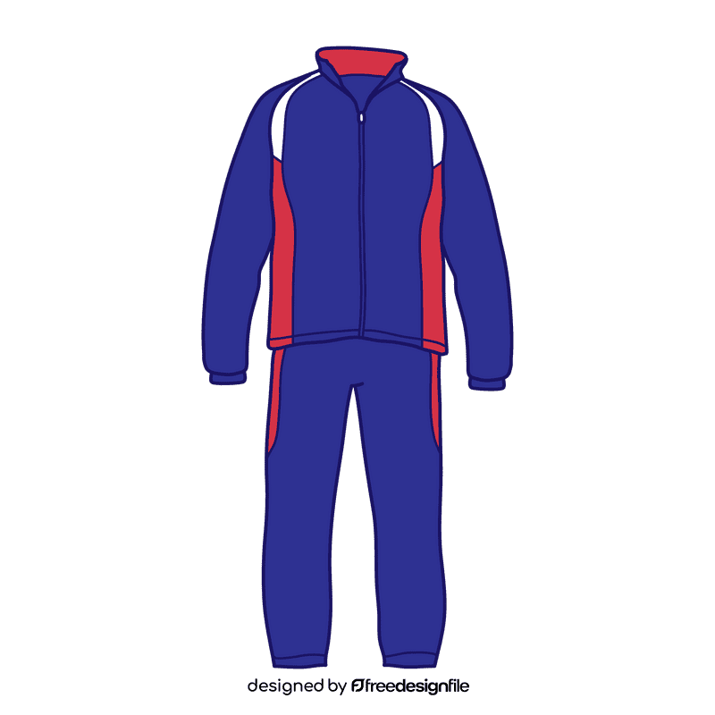 Blue tracksuit clipart