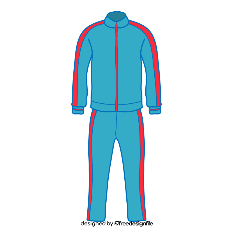 Light blue tracksuit clipart