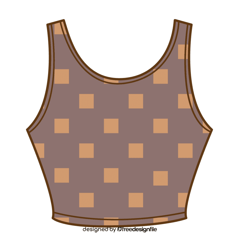 Crop tank top clipart