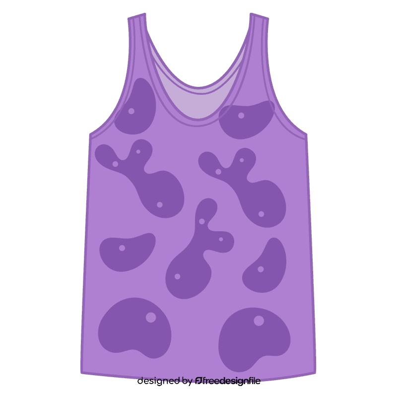 Printed tank top clipart