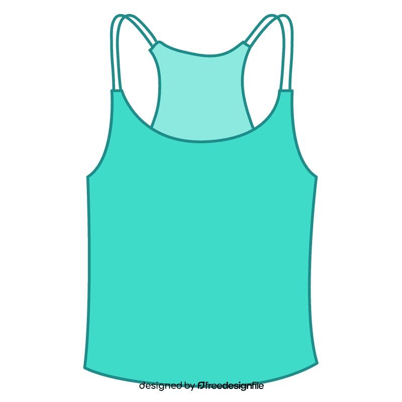 Scoop neck tank top clipart