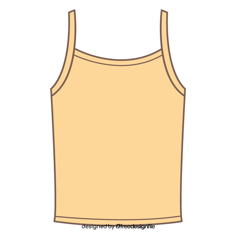 Spaghett strap tank top clipart