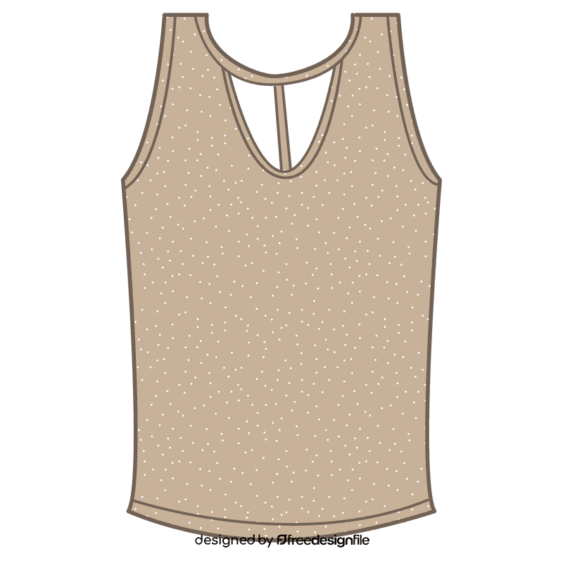 Strappy cutout tank top clipart