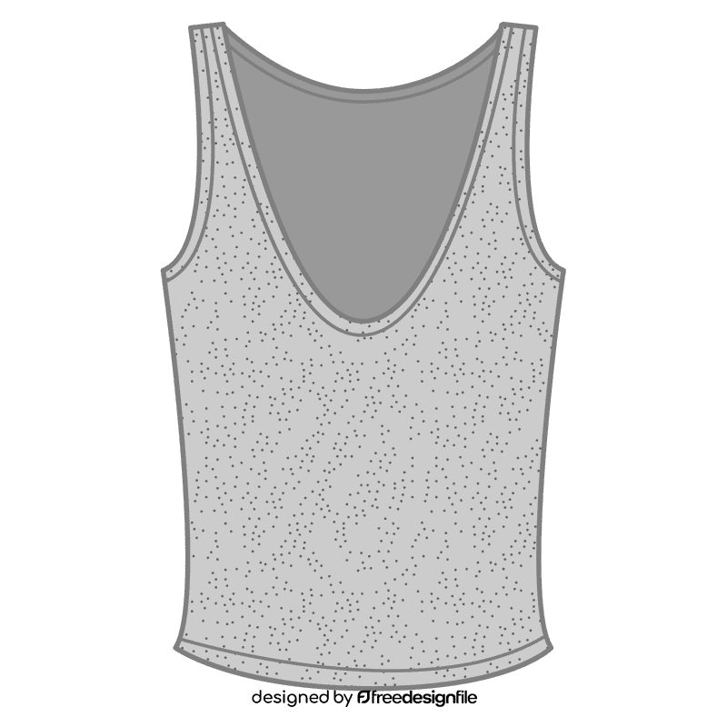 V neck tank top clipart