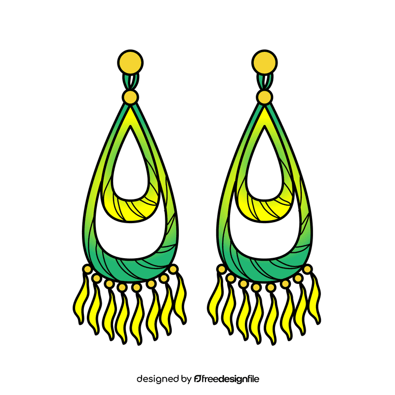 Chandelier earring clipart