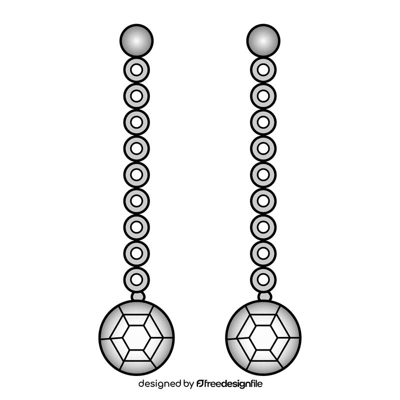 Drop earring clipart