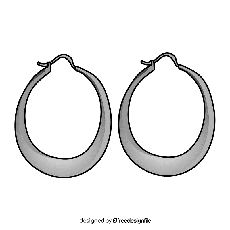 Hoop earring clipart