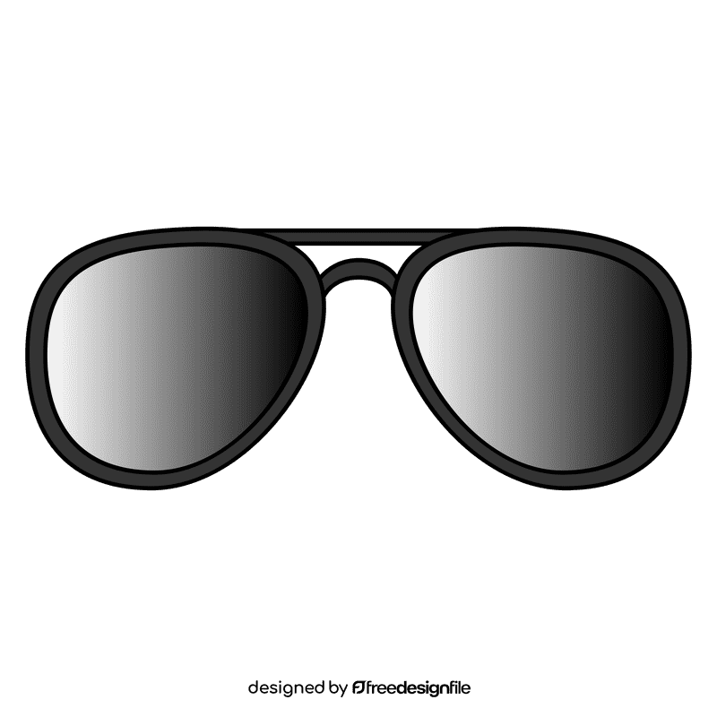 Aviator sunglass clipart