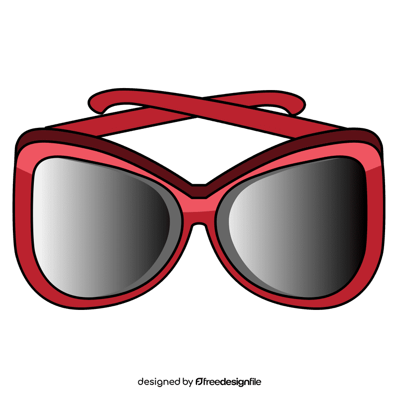 Butterfly sunglass clipart