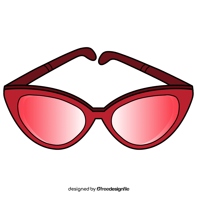 Cat eye sunglass clipart