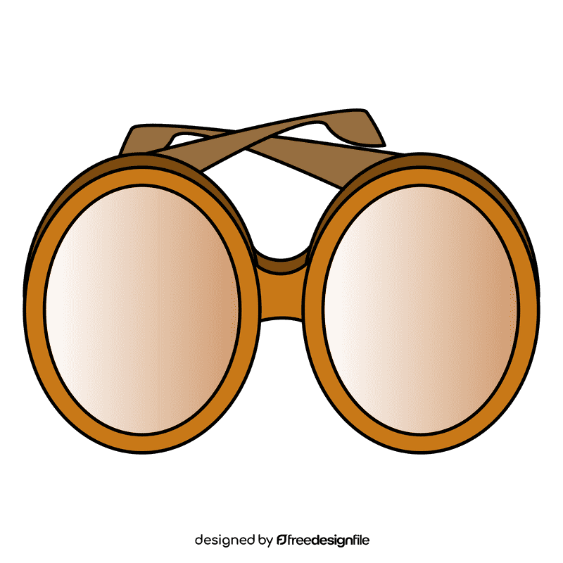 Oval sunglass clipart
