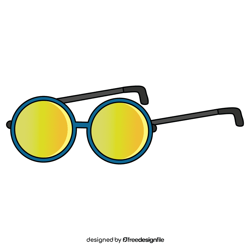 Round sunglass clipart