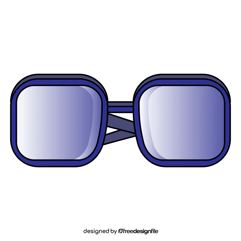 Square sunglass clipart
