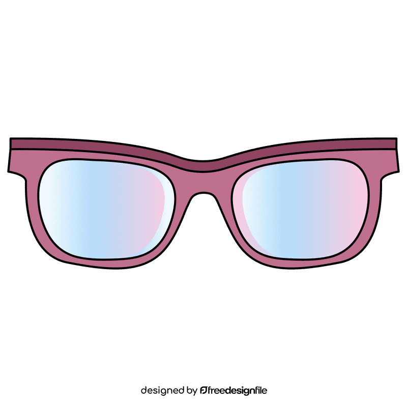 Wayfarer style sunglass clipart