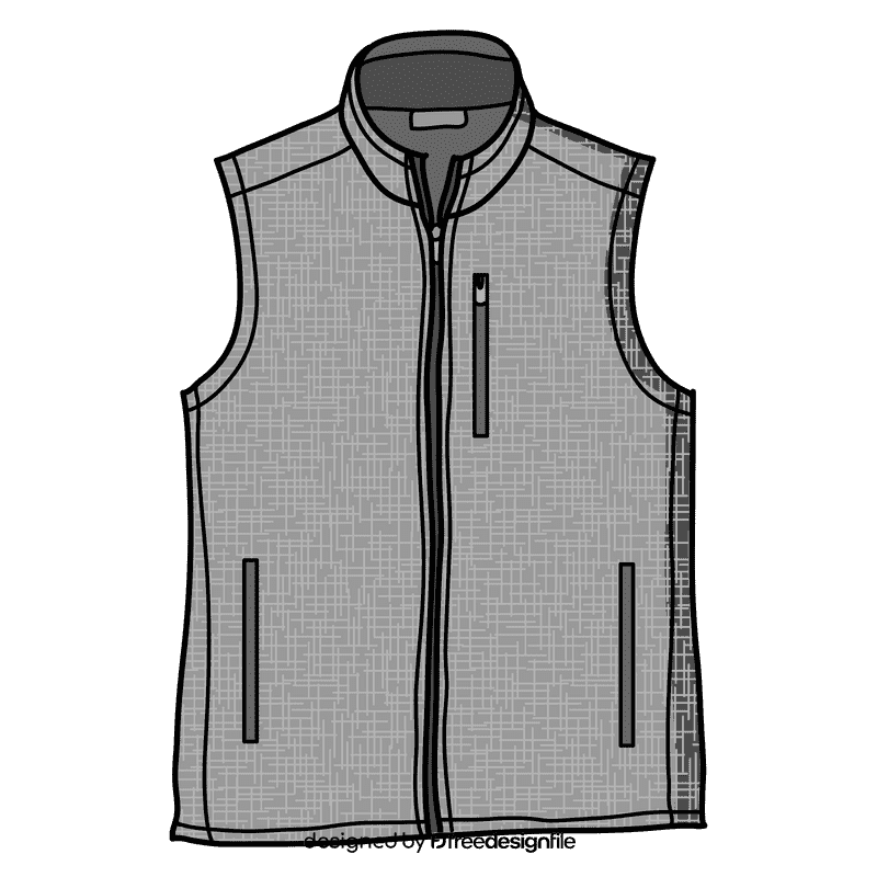 Fleece vest clipart