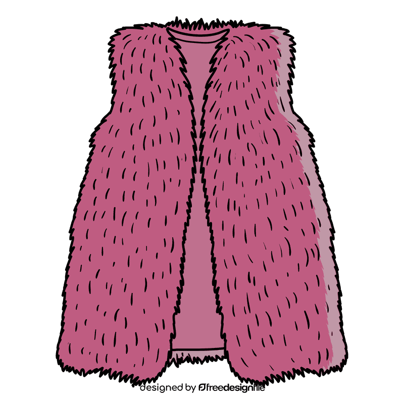 Fur vest clipart