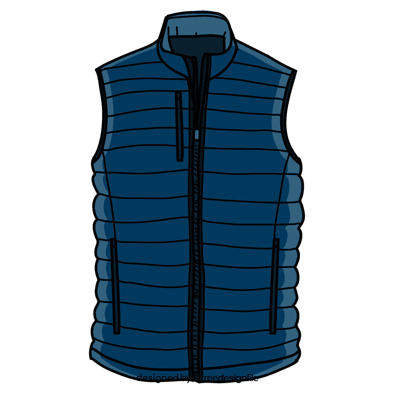Puffer vest clipart