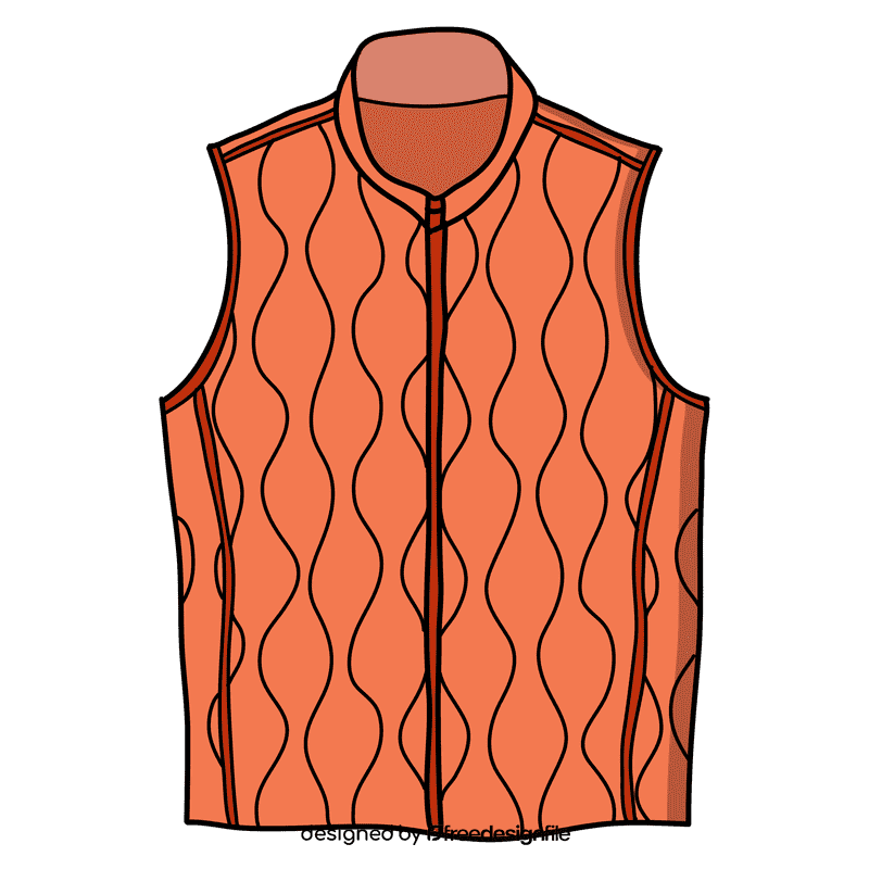 Quilted vest clipart