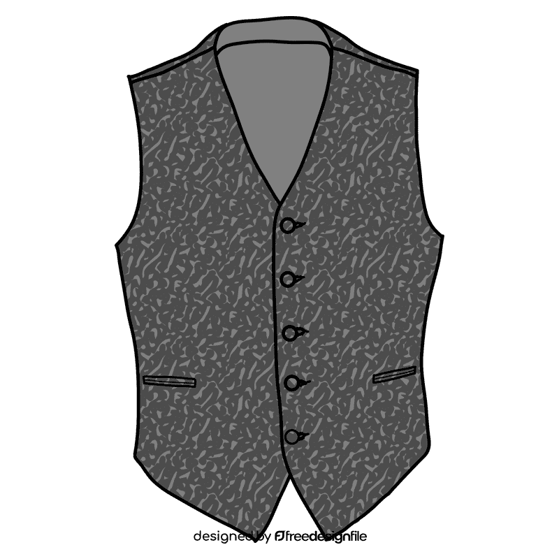 Suit vest clipart