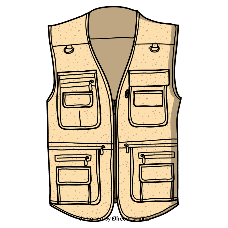 Travel vest clipart