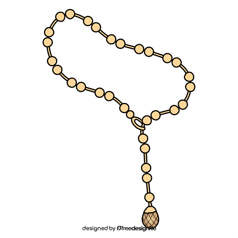 Lariat necklace clipart