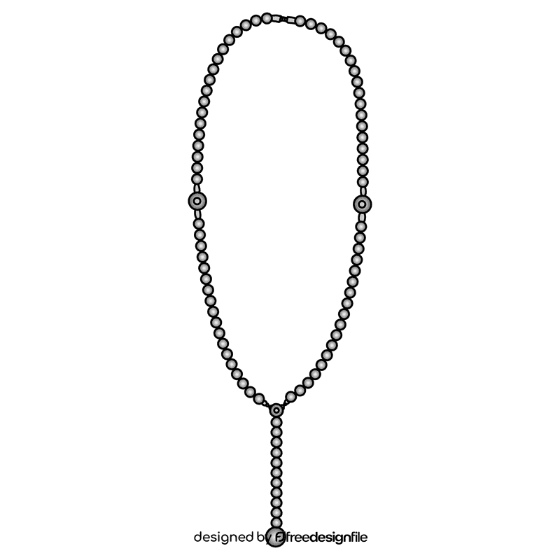 Matinee necklace clipart