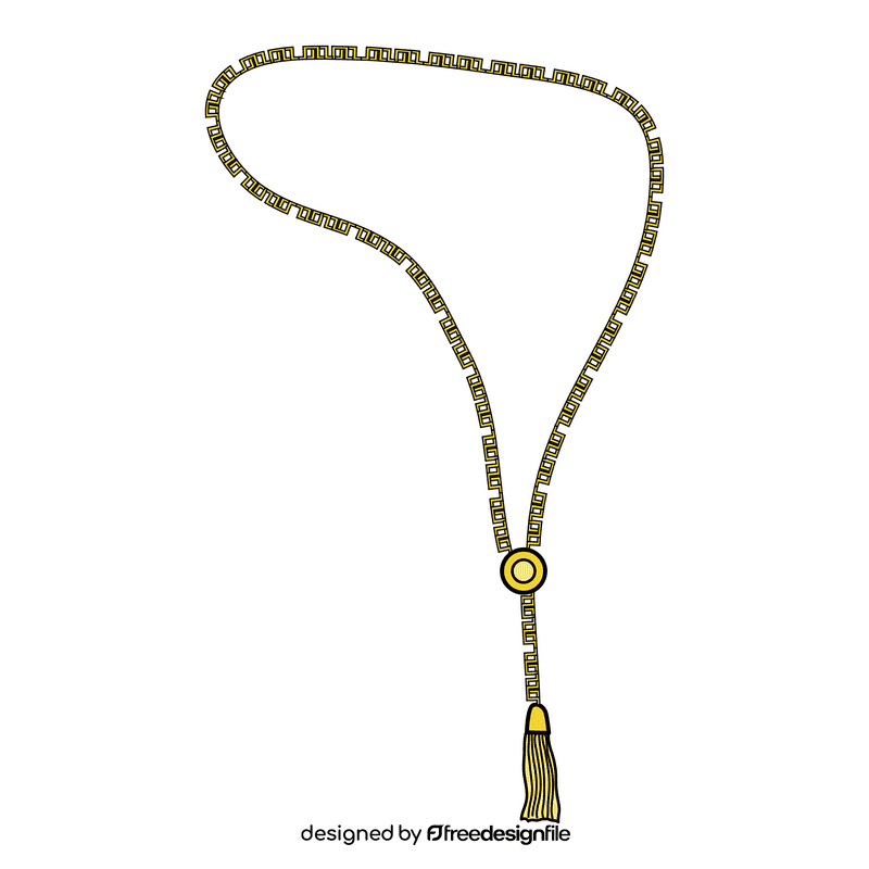 Sautoir necklace clipart