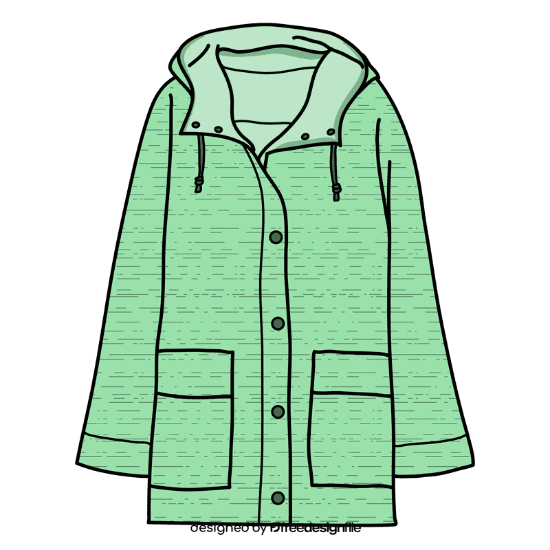 Anorak raincoat clipart