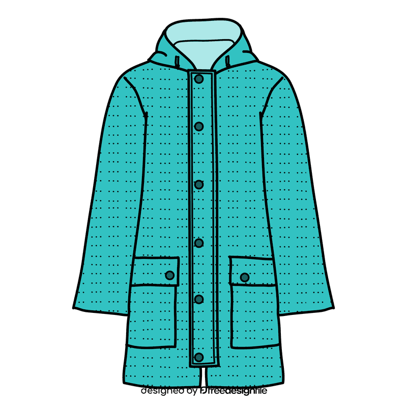 Oilskin raincoat clipart
