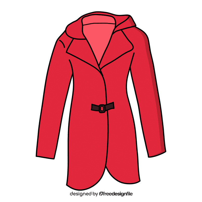 Red raincoat clipart