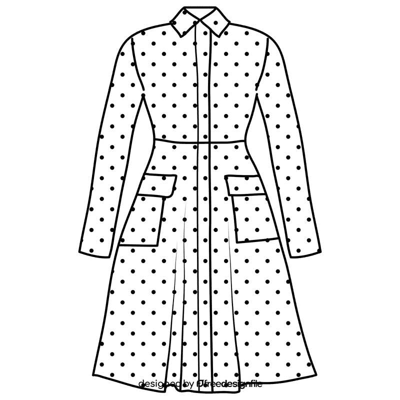 Ruby raincoat black and white clipart