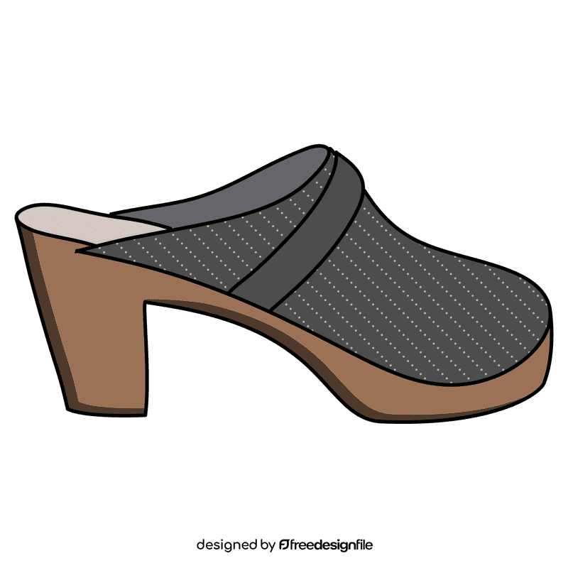 Clogs heel clipart