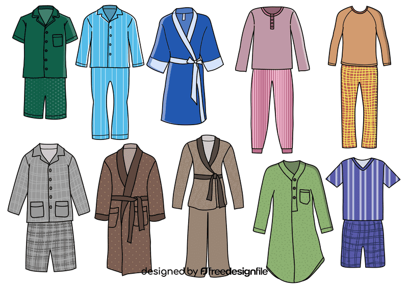 Pajamas vector