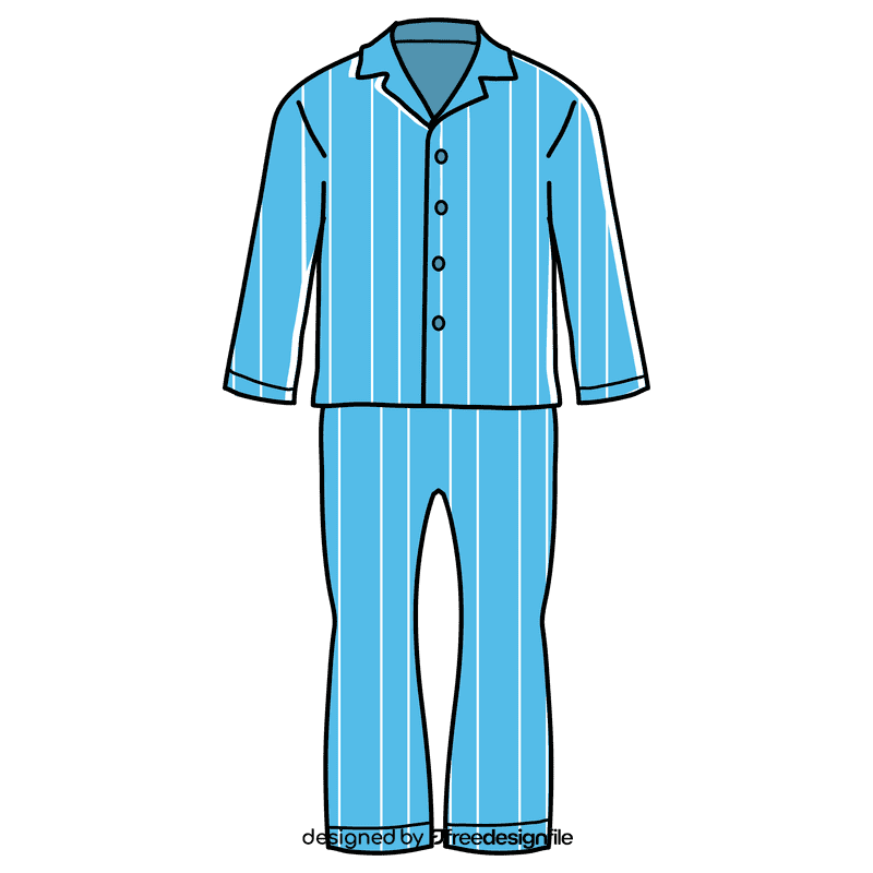 Long sleeve pajama clipart