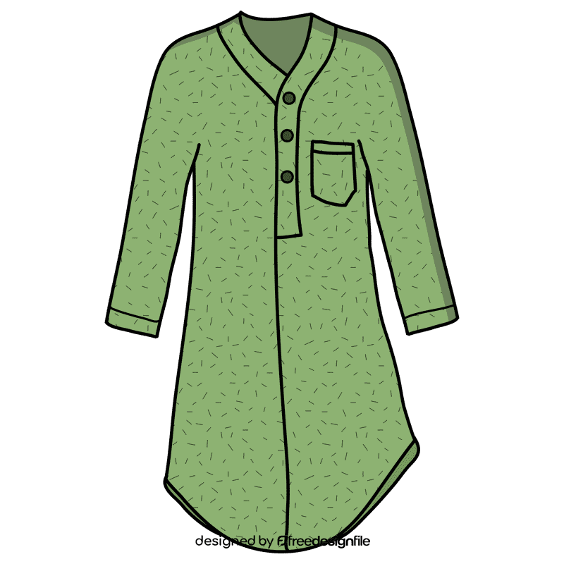 Long sleeve pajama clipart