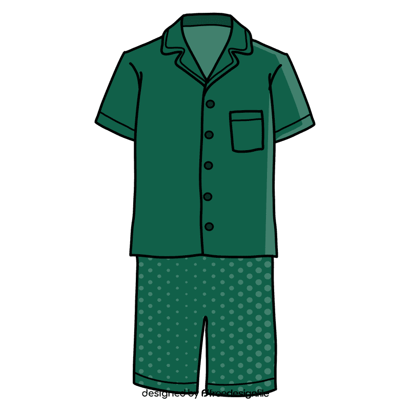 Short sleeve pajama clipart