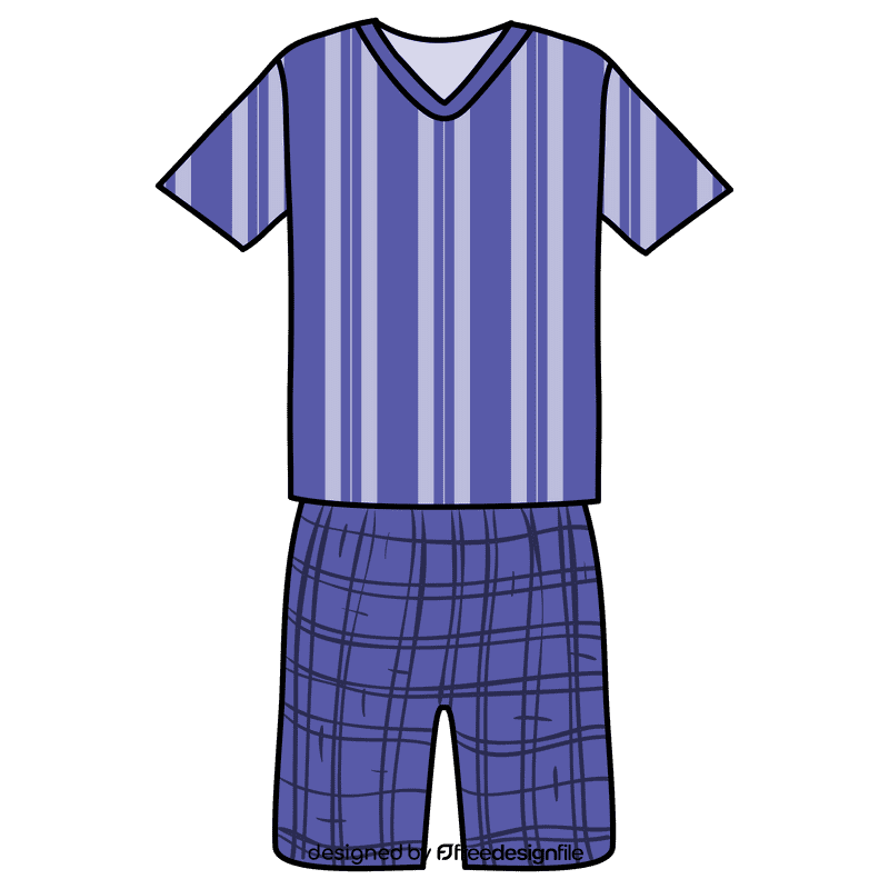 Short sleeve pajama clipart