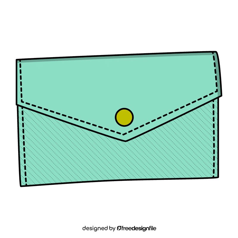 Envelope purse clipart