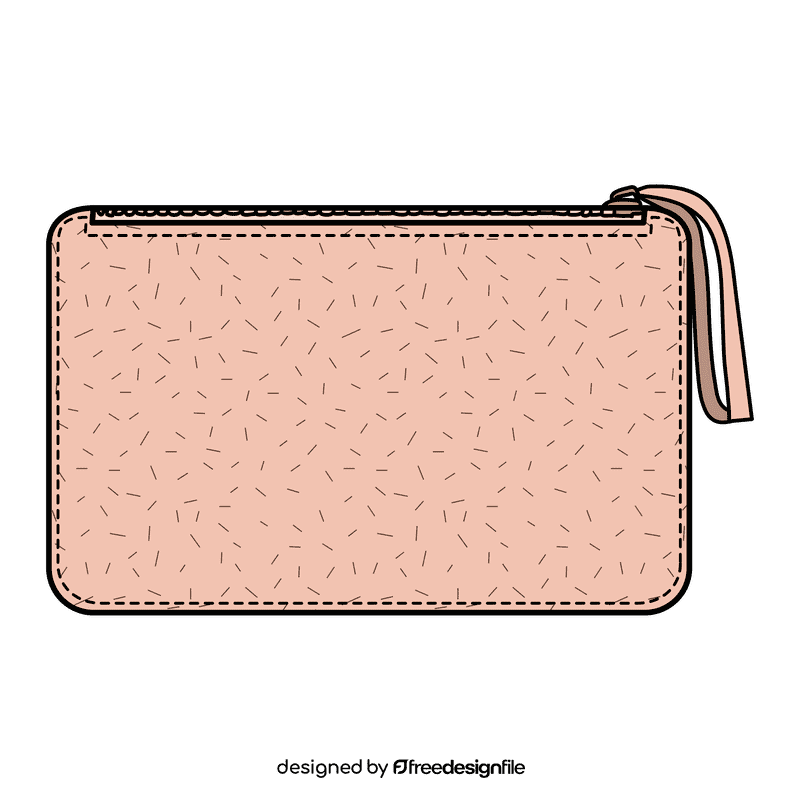 Wristlet purse clipart