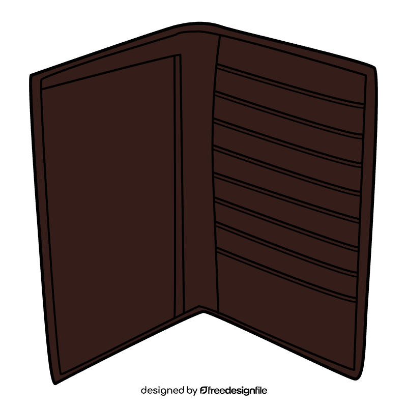 Breast pocket wallet clipart