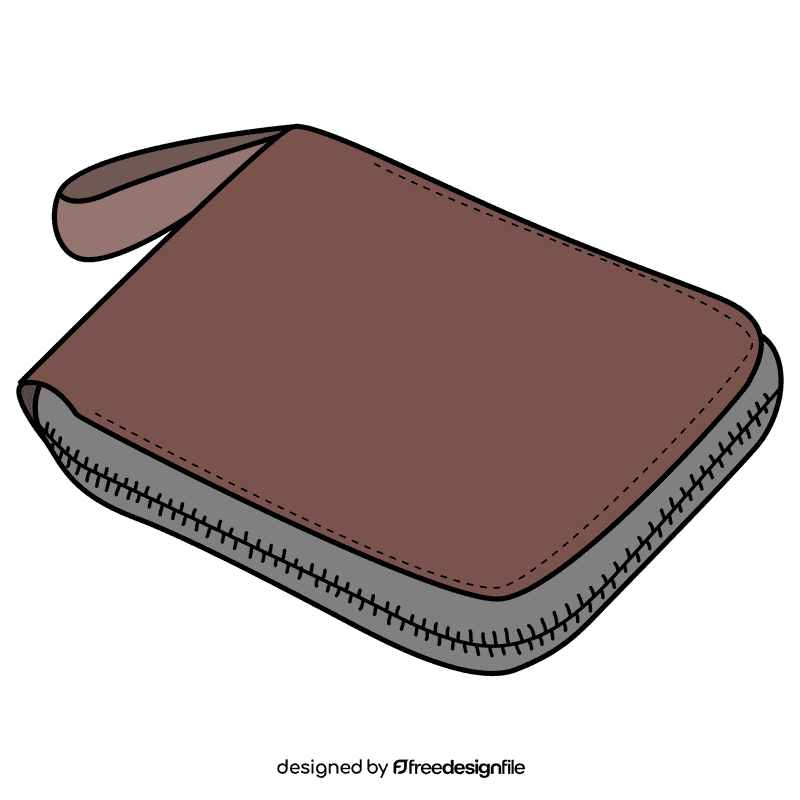 Zipper wallet clipart