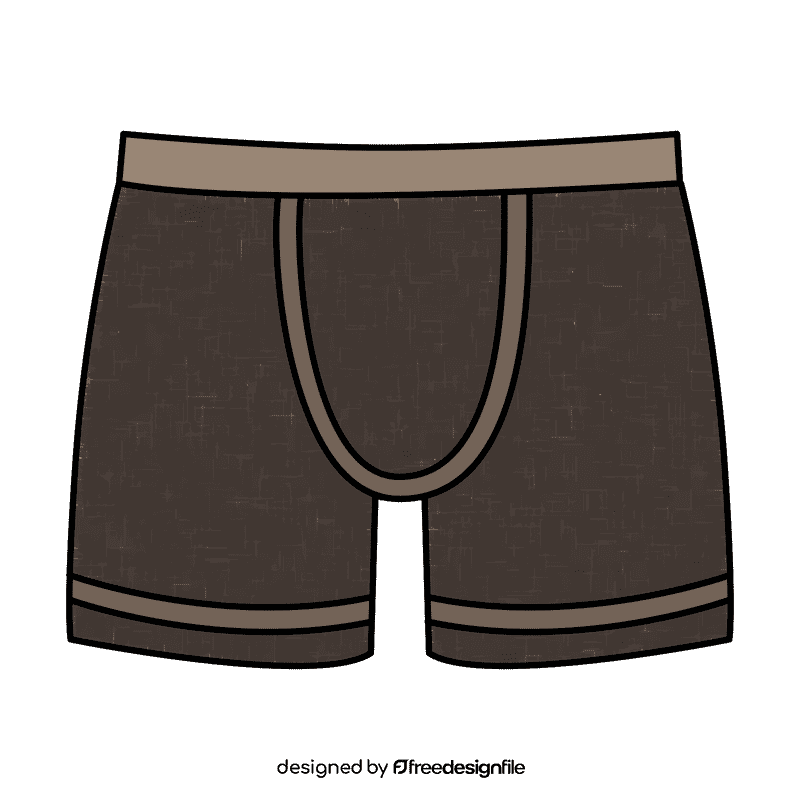 Boxer brief clipart