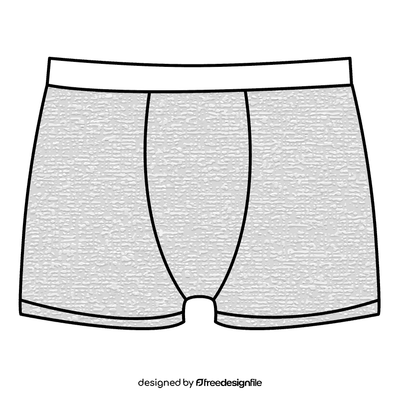 Trunk black and white clipart