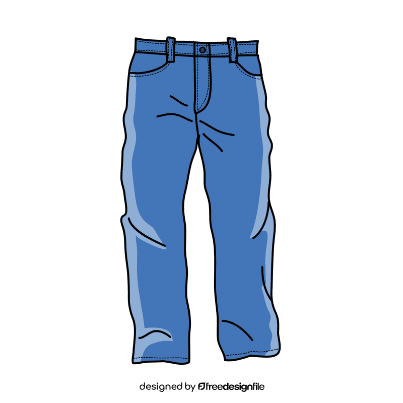 Loose jeans clipart